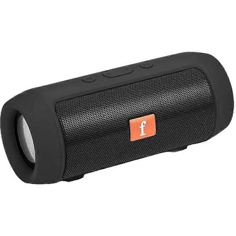 Enceinte portable sans fil avec lecture de carte T-Flash et USB, basses stéréo, connexion sans fil, accents orange, cadeau pour les mélomanes (1/5)