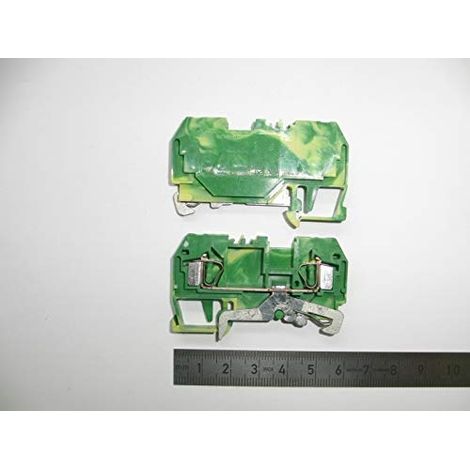 Connecteur de rail de protection 4 mm² jaune-vert 281-907
