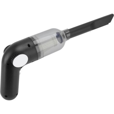 Aspirateur sans fil portable 50 W, rechargeable par USB, noir, idéal pour la voiture et la maison. (1/5)