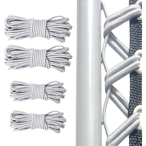 Elastique pour transat Universelle 4pcs (2x2.2m+2x1.4m) pour Fauteuil Relax Zero Gravity élastique Fauteuil Elastique Chaise Longue, La Corde Courte remplace la Partie supérieure la Corde lon (1/5)