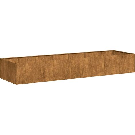 Fioriera Arrugginita 280x80x40 cm in Acciaio Corten vidaXL (1/5)