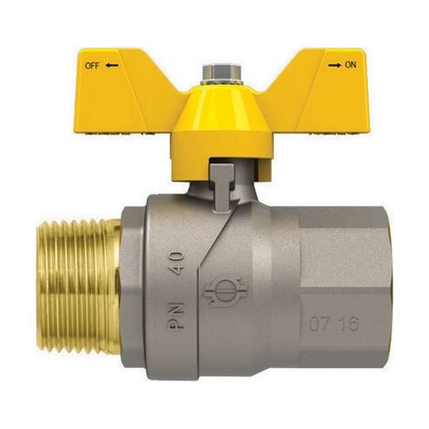 VALVOLA A SFERA GAS CON FARFALLA FUTURGAS MF- 1  DN 25- FIV- pezzi 1