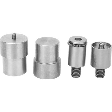 4 pièces matrice à bouton pression argent inoxydable kit de remplacement pour 831 (1/5)