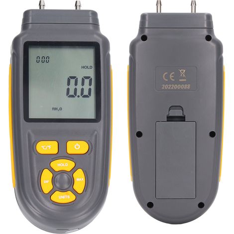 Manomètre numérique portable TC-169A - Manomètre différentiel numérique de haute précision (1/5)