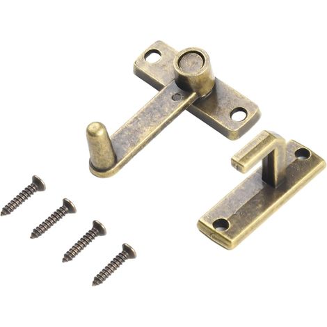 Verrou de porte coulissante en bronze vis grange idéale chambre garage (1/5)