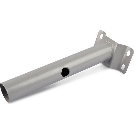 Support de fixation murale ou sur mât pour lampadaire gris (1/3)