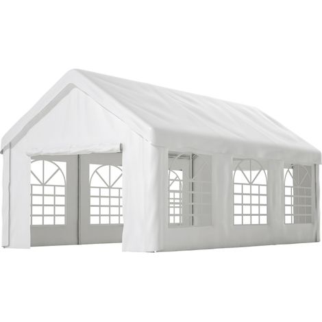 Tente Garage 3x6m - Abri Voiture avec 2 Portes, Acier & Bâche Anti-UV (1/5)
