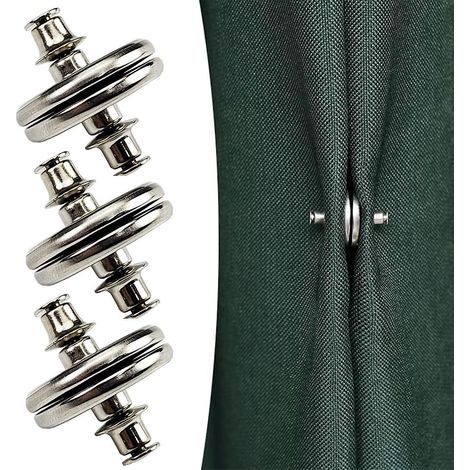 Ensemble de 2 embrasses magnétiques pour rideaux de douche avec aimant anti-fuite (1/5)