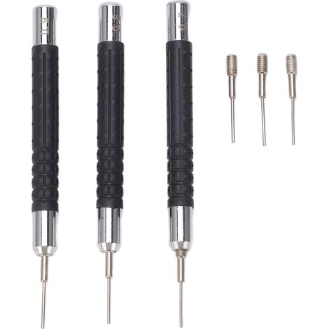 Kit de 3 outils en alliage d'aluminium antirouille pour retirer les broches de chaîne de montre, entretien et réparation (1/5)