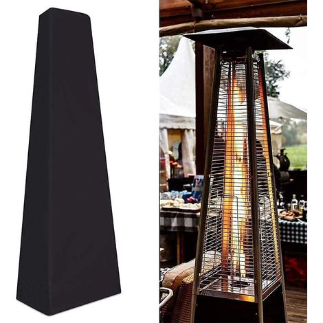 Funda Para Calentador, Impermeable Y A Prueba De Polvo, Funda Negra Para Muebles, Funda Piramidal Para Calentador De Patio Interior Y Exterior.