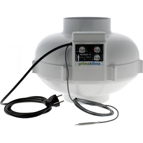 Extracteur Primaklima EC - Ø 150mm - Thermo control - 1100m3/h - Cablé