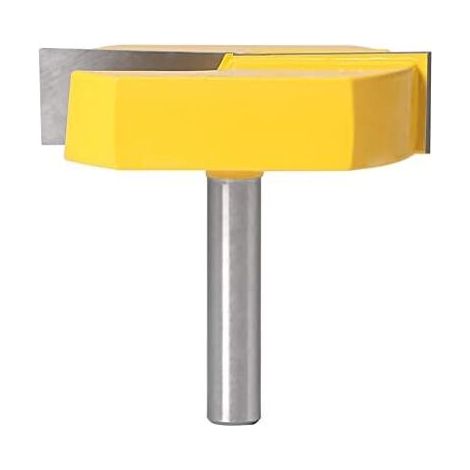 8-mm-Fräser, Bodenreinigungsfräser, T-Nutfräser, Fräser, 8 x 57 mm Basis, gelbe Klinge, Durchmesser