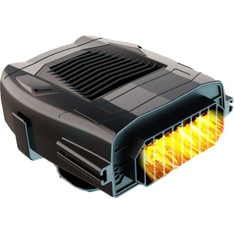 Chauffage de voiture portable, ventilateur chauffant pour voiture, désembueur de voiture, chauffage rapide, dégivrage et désembuage rapides (1/5)