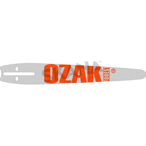 Guía Ozaki Pro Steel Ajustable para Cortadora Stihl de 12 a 30 cm. Huella C Pas: .1/4 .043 (1,1 mm) Mini. 64 Engranajes. Reemplaza O
