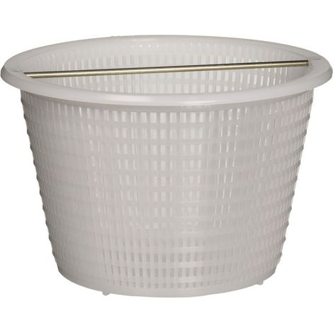 Hayward – Skimmer de piscine avec anse – Panier en ABS blanc – Diamètre 21 cm – Poignée en acier inoxydable – Remplacement facile