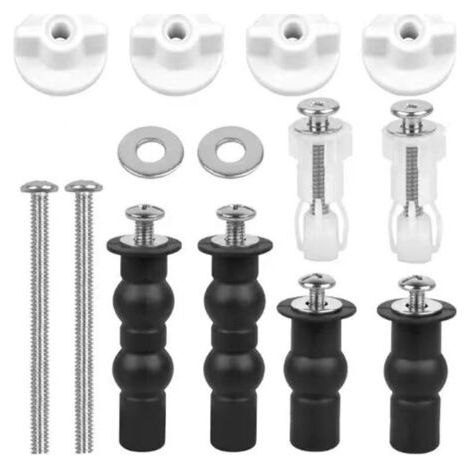 Abattant WC Fixations Charnières Vis de Couverture de Toilette, Accessoires de Siège de Toilette Vis D'expansion pour Couvercle