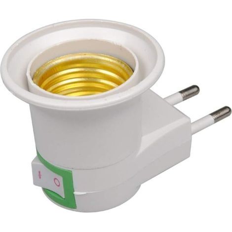 E27 LED-Lampen-Adapter (EU-Stecker) für Lampenfassung mit Ein-/Ausschalter (1 Stück) (1/4)