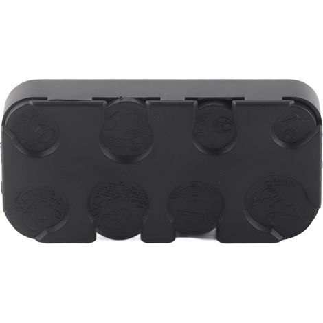 Boîte de rangement rectangulaire pour pièces euros, distributeur de monnaie pour voiture, organisateur plastique (1/5)