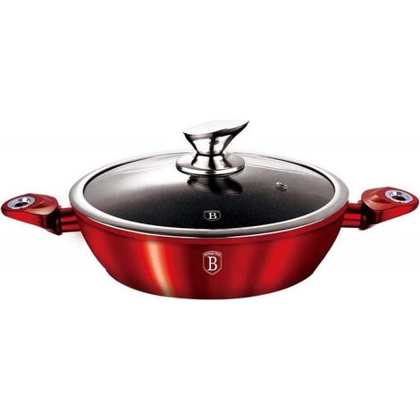 GRANITTOPF 28cm BERLINGER HAUS ROT METALLIC LINE BH-1263 (1/5)