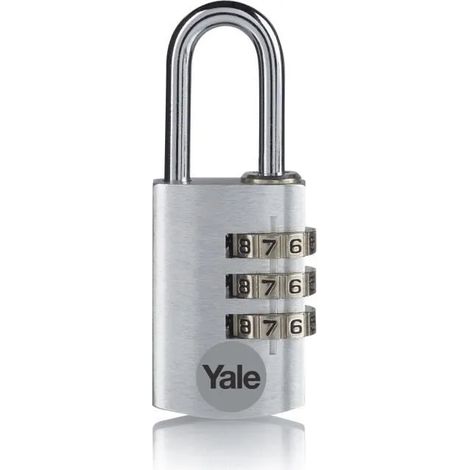 Candado combinación Yale ye3cb/20/121/1/s aluminio 3 dígitos