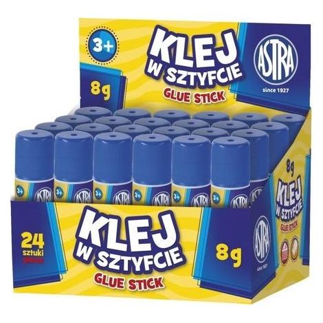 Stick di colla da 8 g (24 pezzi) astra