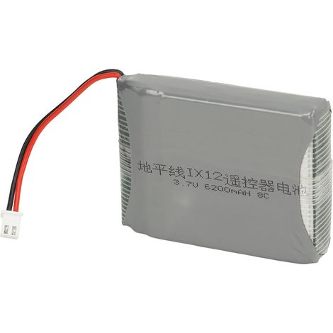 Batterie lithium 3,7V 6200mAh 8C pour modèle d'avion radiocommandé Spektrum IX12, grande capacité (1/5)