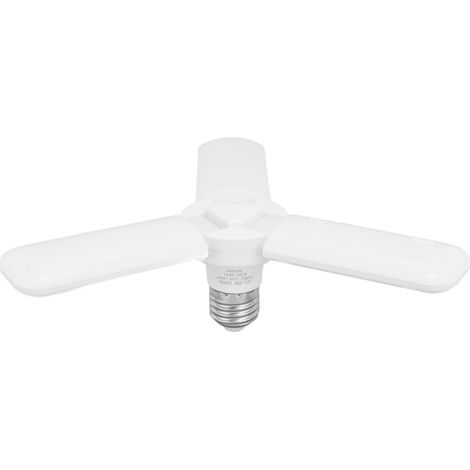 Lampe LED pliable 3 feuilles pour garage et atelier, ampoule E26 E27, 85-265V, éclairage d'entrepôt (1/5)