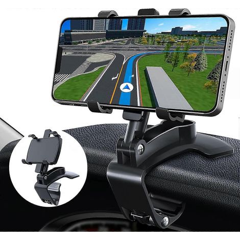 Support de téléphone de voiture rotatif à 360°, berceau réglable pour téléphone de voiture (1/5)