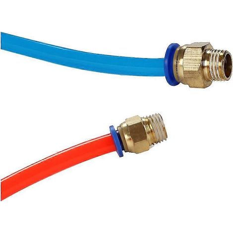 PC-Luftschlauch-Pneumatikanschluss 10 mm, 8 mm, 12 mm, 6 mm, 4 mm, 1/4 Zoll BSP-Außengewinde, 1/2 Zoll, 1/8 Zoll, 3/8 Zoll Schnellkupplung (1/5)