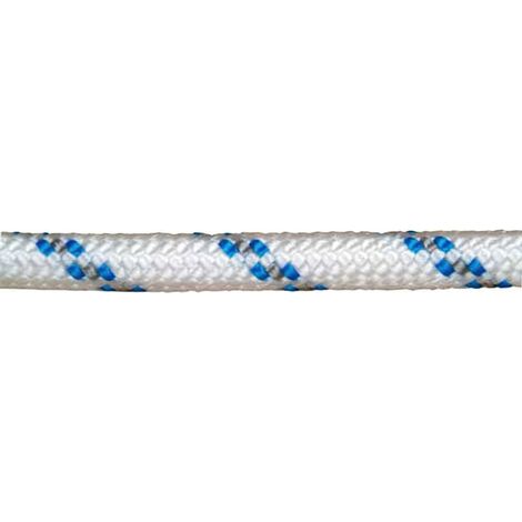 Corda in poliestere intrecciato bianco/blu 4 mm. bobina da 200 m.
