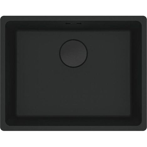 Franke Unterbaubecken Maris MRG 110-52 Fragranit Black Matt - Black Collection, Drehknopfventil (1/3)
