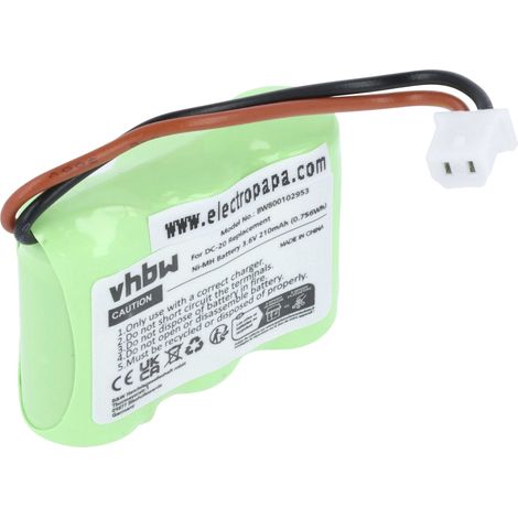 vhbw Replacement Battery compatible with Dogtra 202NCP Gold - 2, 202NCP Receiver, 210NCP, 22000NCP Dog Collar Trainer (210mAh, 3.6V, NiMH)