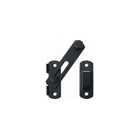 Door Lock Door Hasp Door Lock Window Lock Shed Lock Sliding Door Latch Sliding Bolt (Black)