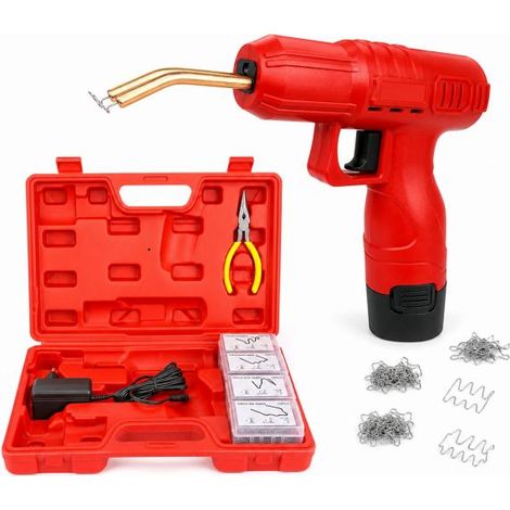 Pistola Saldatrice Saldatore Plastica a Batteria 12V 2.0AH per Riparare Plastica (1/5)