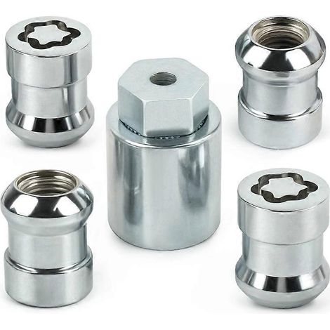 Jeu d'écrous antivol en alliage pour roues, compatibles avec Honda CR-V 07-25, Civic 2016, 08W42-SCV-101, 08W42-SCV-102 et 08W42-SCV-100 (1/5)