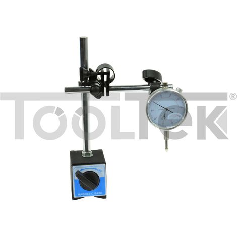 GEKO G02625 BASE MAGNETICA SUPPORTO MAGNETICO + COMPARATORE 0,01mm (1/5)