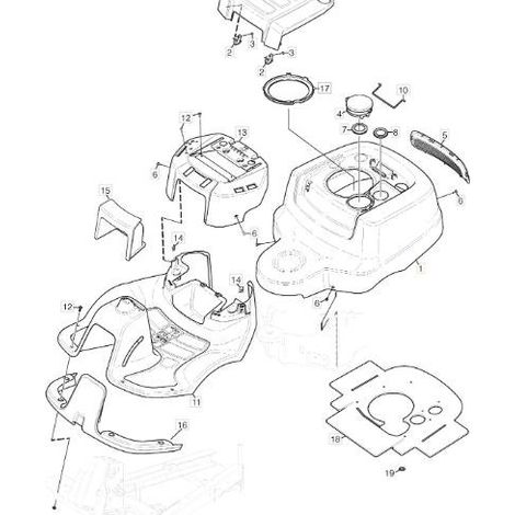 ORIGINAL STIGA GELBE MOTORHAUBE – 1137-0854-01