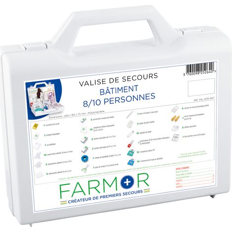 Valise de secours pour 8/10 personnes - FARMOR - VAL 2636 BAT (1/2)