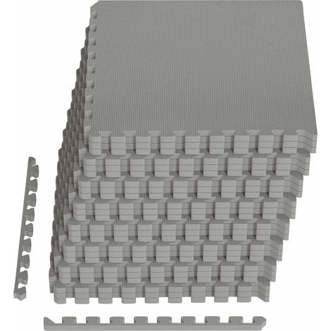 Floor Mats 24 pcs Grey 8.64 m² EVA Foam vidaXL