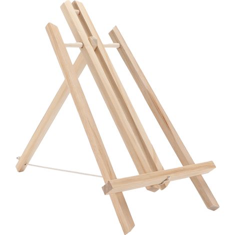 Chevalet en Bois Réglable Portable Léger Compact pour Bureau, Activités Artistiques en Classe, Peinture, Fêtes, Expositions – Taille M, 40 cm (1/5)