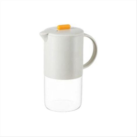 Glaskaraffe mit Deckel, Küchenkaffeemaschine, 1800 ml, grau (1/5)