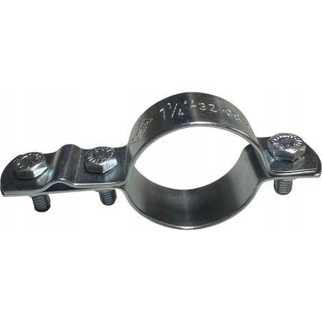 Blitzschutz-Erdungsklemme für Installationsrohre 1 1/4" VERZINKTEM STAHL