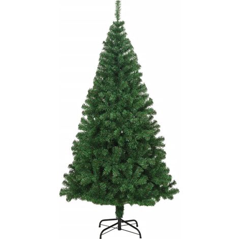 Arbre de Noël Sapin de Noël artificiel avec branches épaisses vert 210 cm PVC (1/5)