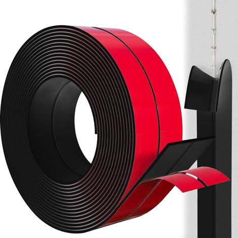 Flexible Corner Wall Protector Self-Adhesive 2 cm x 3.3 m, Flexible Table Edge Protector, Waterproof, Decorative, PVC Finish Strip for Kitchen, Bathroom (Black) (1/5)