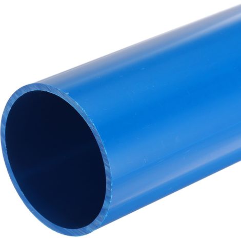 Tube Rigide en PVC Rond 57mm ID 63mm OD 0.65M Bleu Tuyau PVC Résistant aux Chocs pour Conduite d'Eau, Artisanat, Manchon de Câble (1/5)