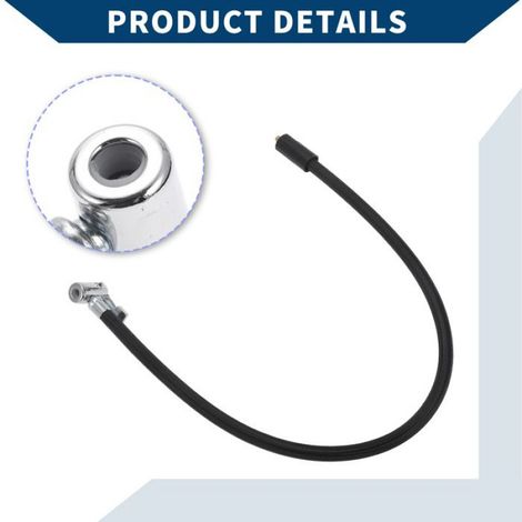 Tuyau de pompe à pied Tube De Rallonge Pour Gonfleur De Pneus Voiture Moto Vélo Nylon 60cm M6X1.0 16mm Od Noir (1/5)