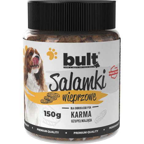 BULT Salamki, premios para perros con carne de cerdo, 150 g (1/3)