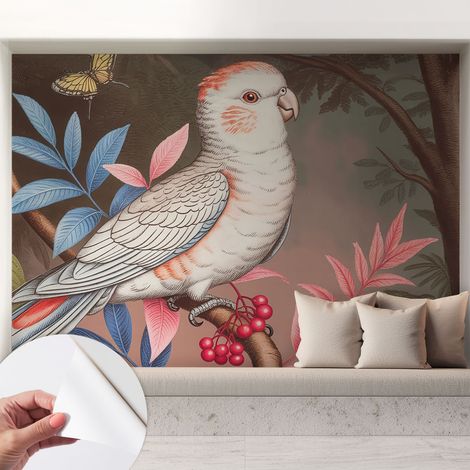 Papier peint adhésif décoratif pour chambre et salon Design moderne à poser facilement Nature tropicale 208x146 cm (1/5)
