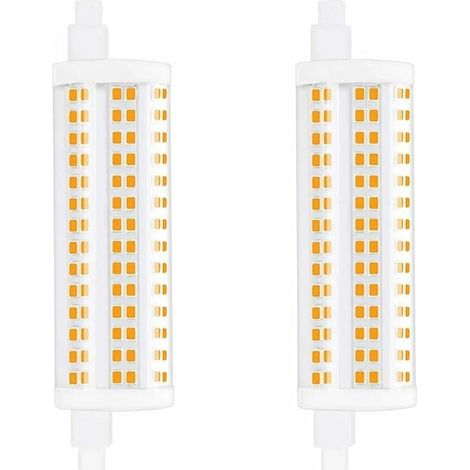 Ampoule LED dimmable 20 W, 118 mm, culot R7s, lumière du jour 4000 K, 2200 lm, lot de 2 - Équivalent à une ampoule halogène de 200 W, classe énergétique A+ (1/4)