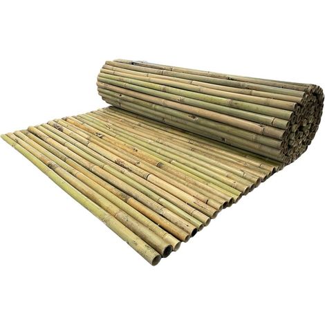 Arella in Canna di Bamboo Naturale River 1,5x3 metri per Recinzioni e Coperture in Rotoli